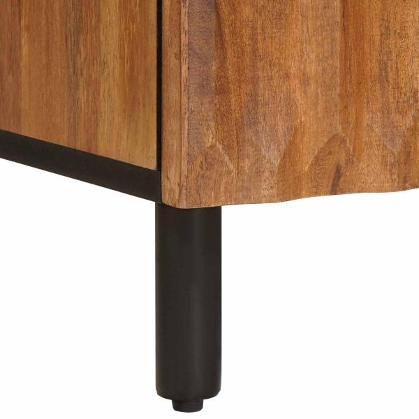 Sideboard Geometrisch Akazienbraune Oberfläche