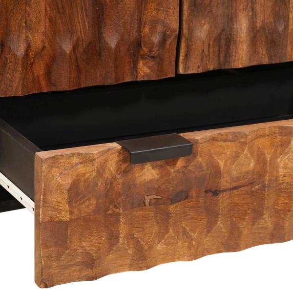 Highboard Uni Akazienbraune Oberfläche