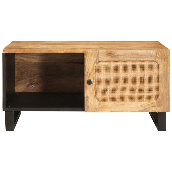 Couchtisch Natur 80 x 50 x 40 cm Massivholz Mango
