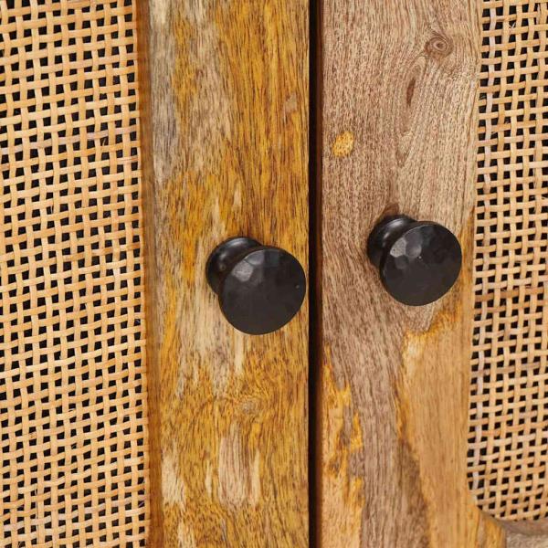 Nachttisch Natur 50 x 33 x 60 cm Massivholz Mango