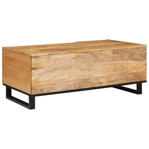 Couchtisch Natur 100 x 54 x 40 cm Massivholz Mango