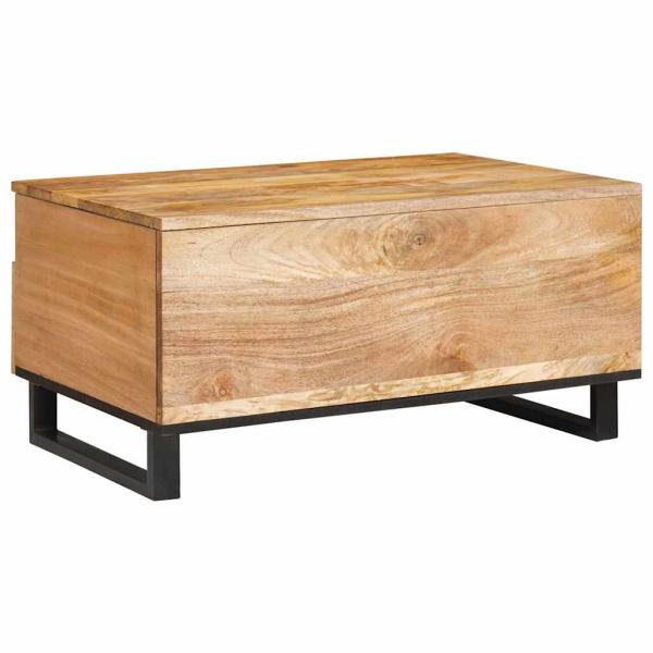 Couchtisch Natur 80 x 54 x 40 cm Massivholz Mango