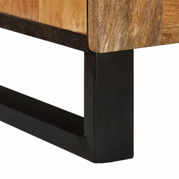 TV-Schränk mit Tür Braun 105 x 33,5 x 46 cm Massivholz Mango