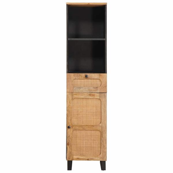 Badezimmerschrank Braun 38 x 33 x 160 cm Massivholz Mango