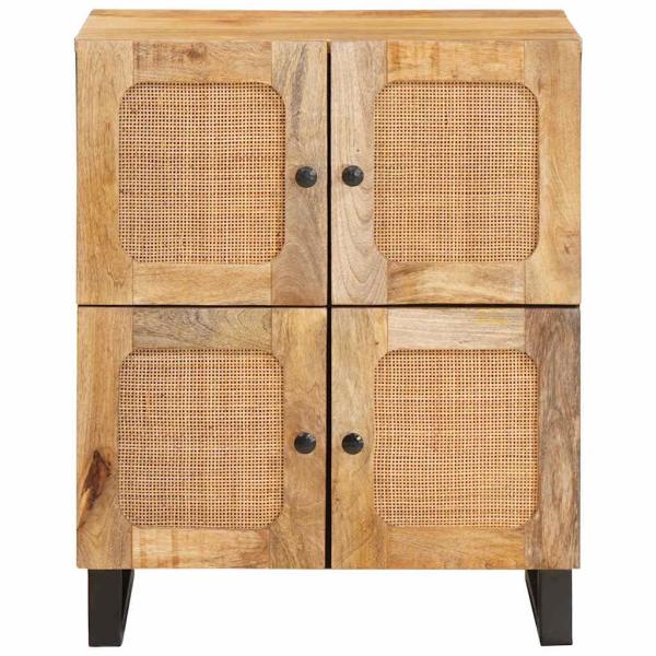Sideboard mit Speicher Braun 60 x 33,5 x 75 cm Massivholz Mango