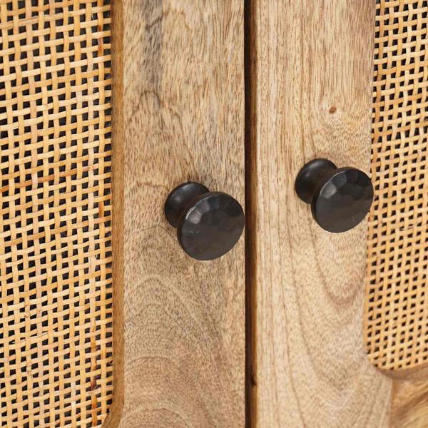 Sideboard mit Speicher Braun 60 x 33,5 x 75 cm Massivholz Mango