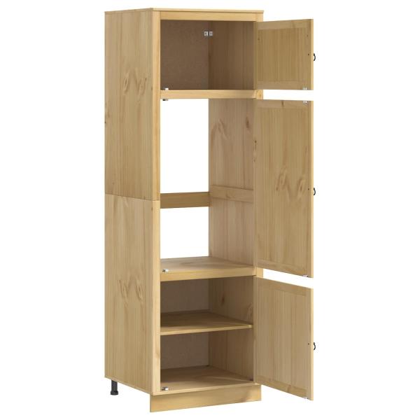 Schrank mit Regal Honig 60 x 32 x 40 cm Massives Kiefernholz