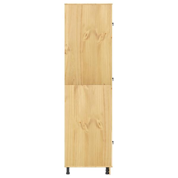Schrank mit Regal Honig 60 x 32 x 40 cm Massives Kiefernholz