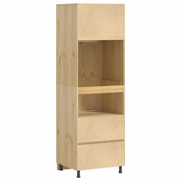 Schrank mit Regal Honig 60 x 32 x 40 cm Massives Kiefernholz