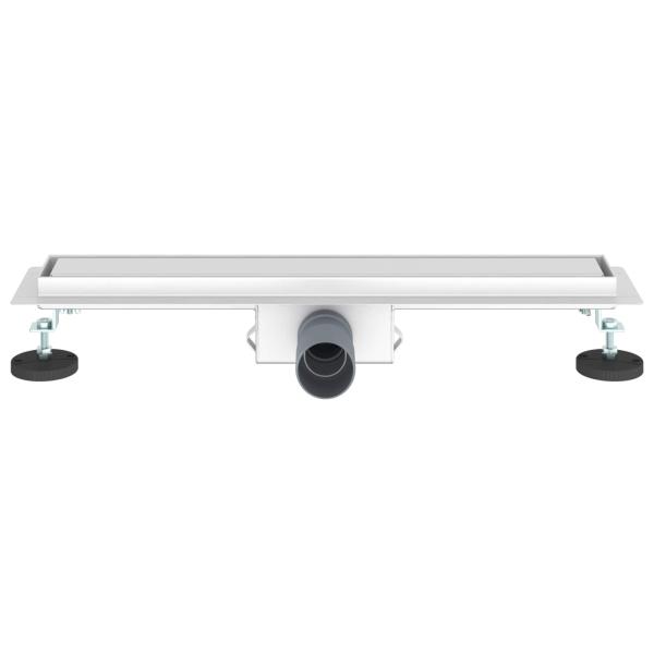 2 in 1 Duschabfluss Silber 60 cm Edelstahl 304