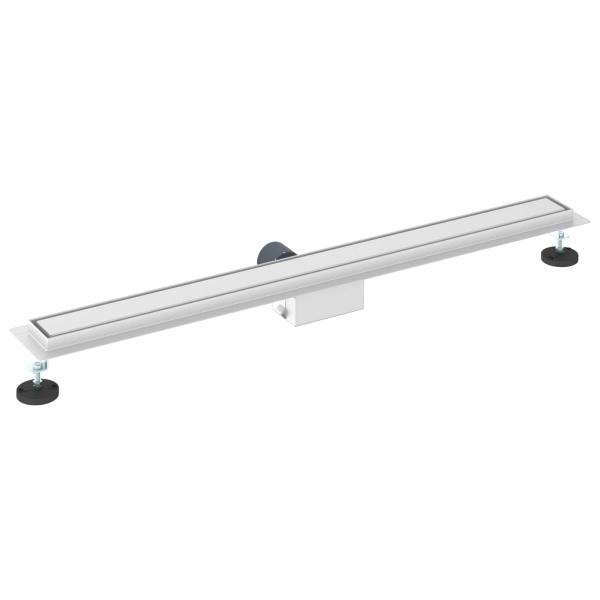 2 in 1 Duschabfluss Silber 100 cm Edelstahl 304