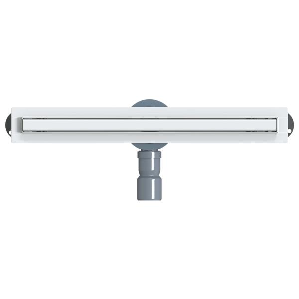 360° Duschablauf mit slim Modell Silber 50 cm Edelstahl 304