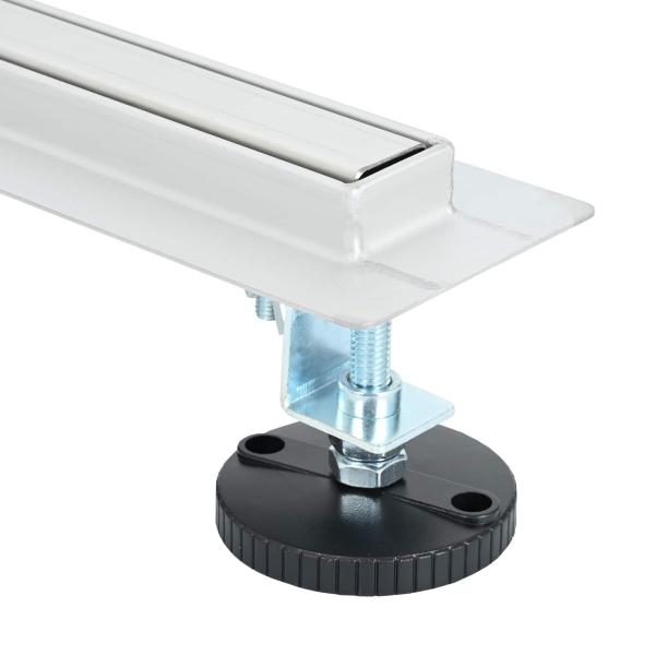 360° Duschablauf mit slim Modell Silber 50 cm Edelstahl 304