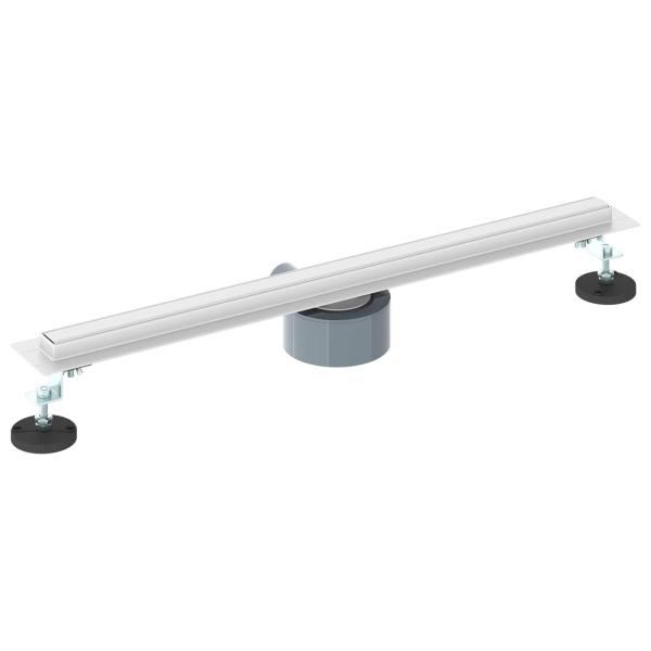 360° Duschablauf mit slim Modell Silber 60 cm Edelstahl 304