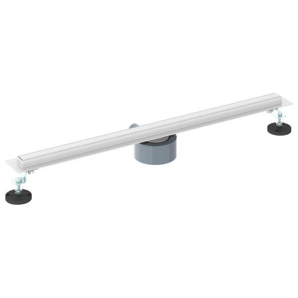 360° Duschablauf mit slim Modell Silber 70 cm Edelstahl 304