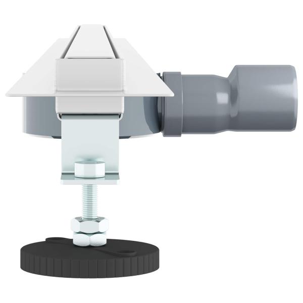 360° Duschablauf mit slim Modell Silber 100 cm Edelstahl 304