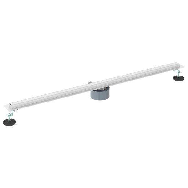 360° Duschablauf mit slim Modell Silber 100 cm Edelstahl 304