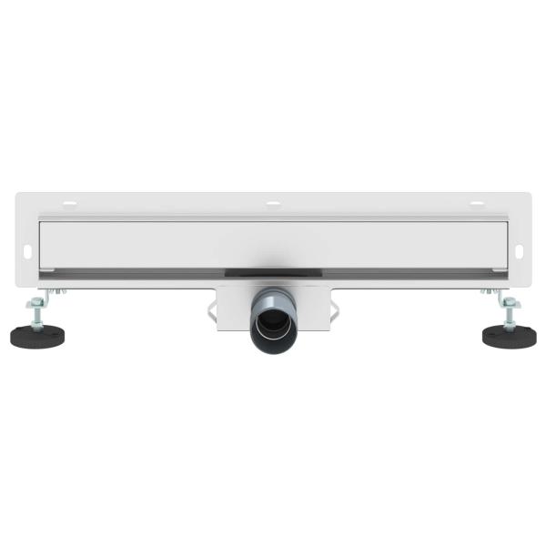 Wandmontierter Duschablauf Silber 50 cm Edelstahl 304