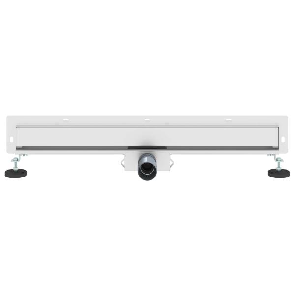 Wandmontierter Duschablauf Silber 70 cm Edelstahl 304