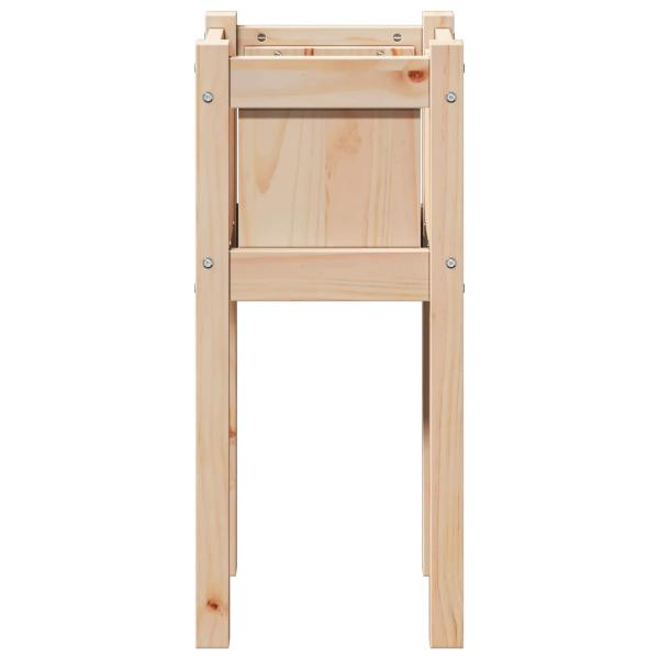 Garten-Pflanzgefäß Natur 31 x 31 x 70 cm Massives Kiefernholz