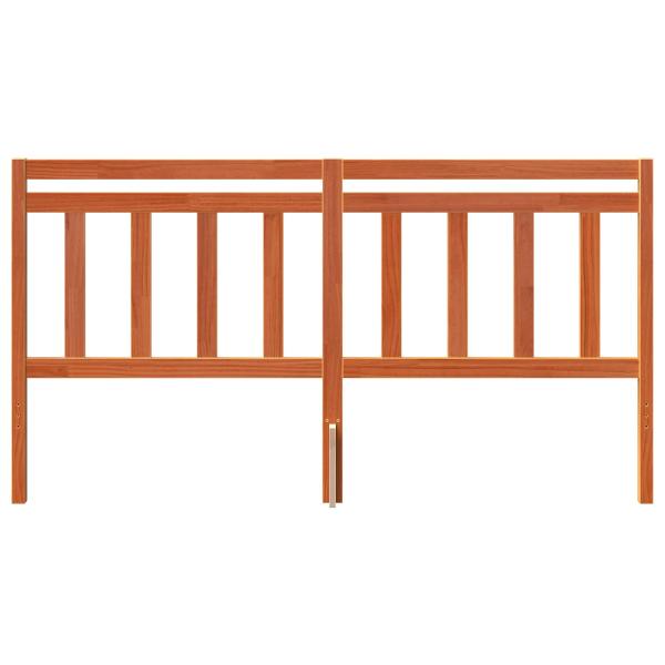 ARDEBO.de - Kopfteil mit Kopfteil Wachsbraun 185,5 x 100 cm