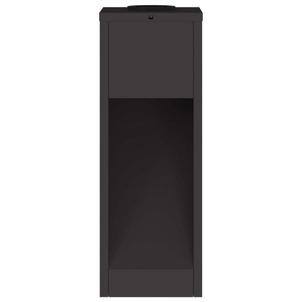 Solar LED Wegeleuchte 2 pcs Schwarz Kalt gewalzter Stahl