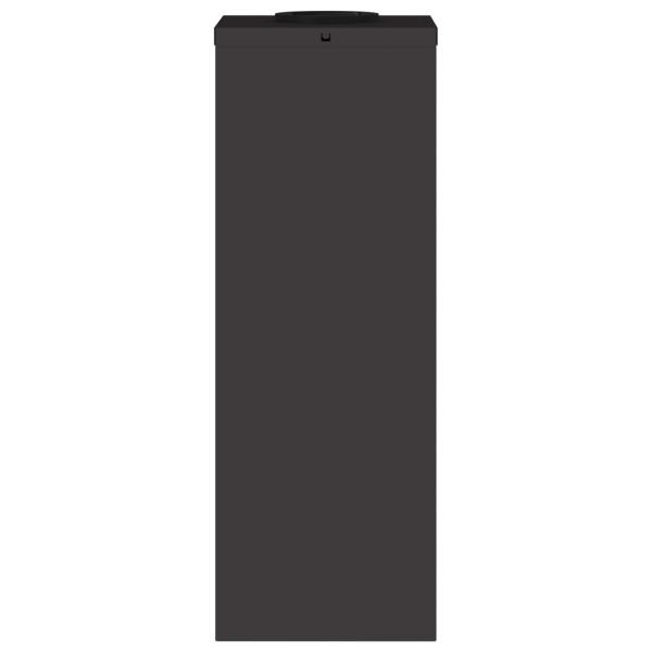 Solar LED Wegeleuchte 2 pcs Schwarz Kalt gewalzter Stahl