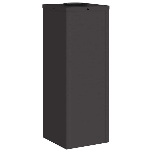 Solar LED Wegeleuchte 2 pcs Schwarz Kalt gewalzter Stahl