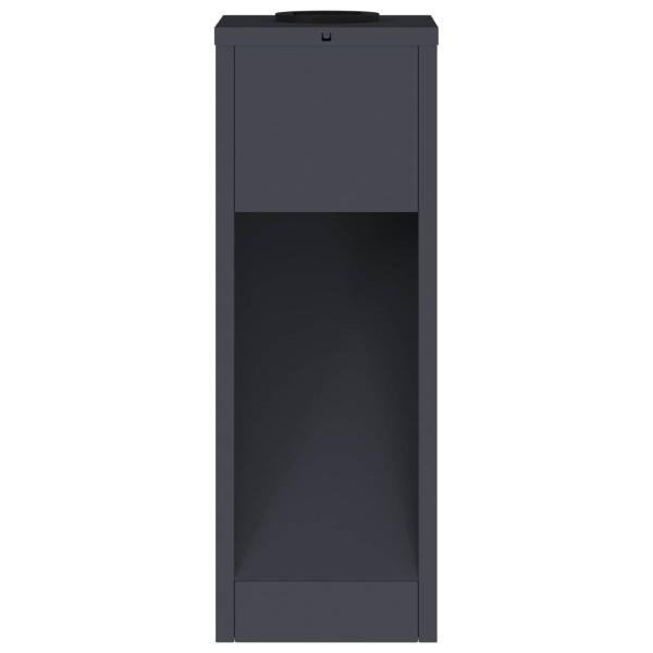 Solar LED Wegeleuchte 2 pcs Anthrazit Kalt gewalzter Stahl