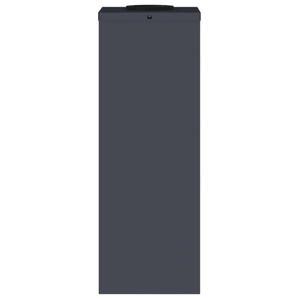 Solar LED Wegeleuchte 2 pcs Anthrazit Kalt gewalzter Stahl