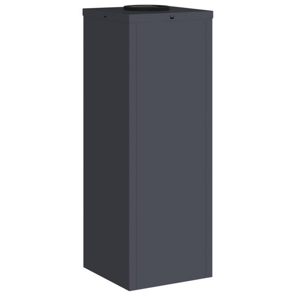 Solar LED Wegeleuchte 2 pcs Anthrazit Kalt gewalzter Stahl