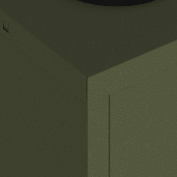 Solar LED Wegeleuchte 2 pcs Olive Grün Kalt gewalzter Stahl