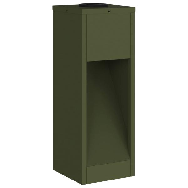 Solar LED Wegeleuchte 2 pcs Olive Grün Kalt gewalzter Stahl