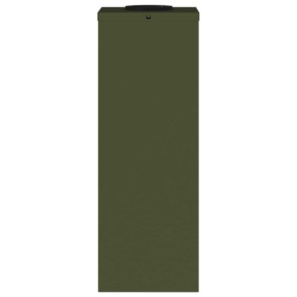 Solar LED Wegeleuchte 2 pcs Olive Grün Kalt gewalzter Stahl