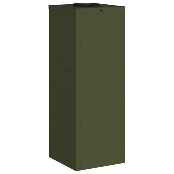 Solar LED Wegeleuchte 2 pcs Olive Grün Kalt gewalzter Stahl