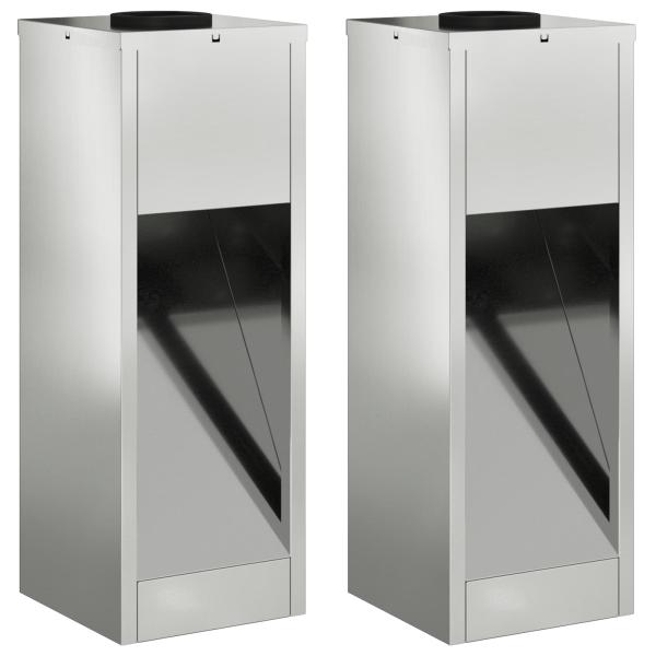 Solar LED Wegeleuchte 2 pcs Galvanisiert Galvanisiert