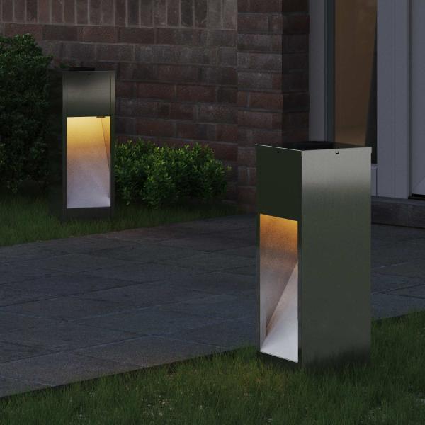 Solar LED Wegeleuchte 2 pcs Galvanisiert Galvanisiert