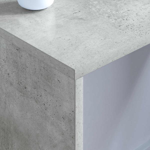 Wandtisch Wandmontiert Beton Grau 80 x 45 x 30 cm Holzwerkstoff