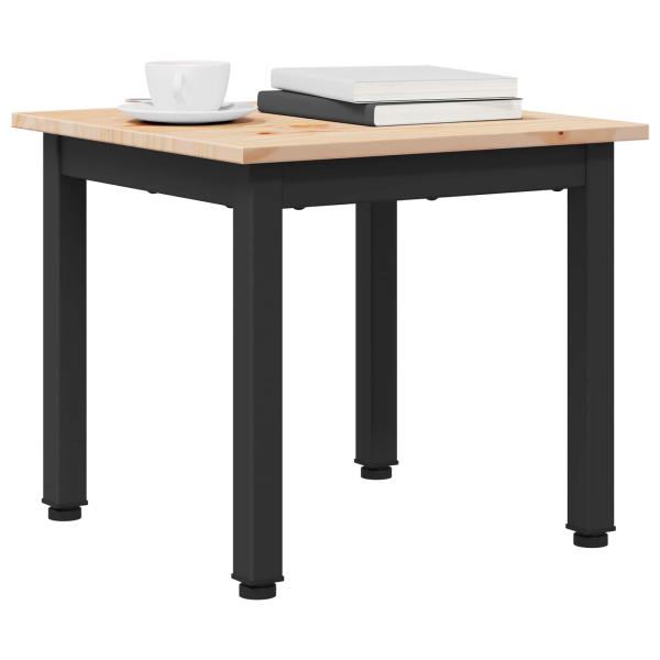 Couchtisch Natur 40 x 40 x 36 cm Massives Kiefernholz