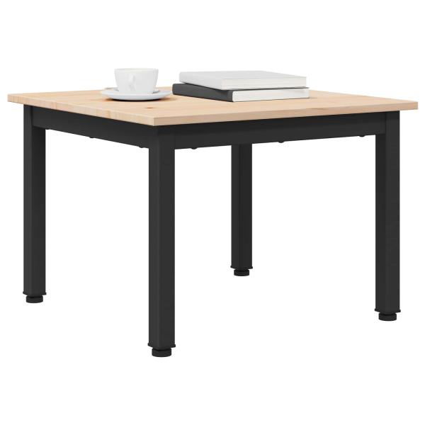 Couchtisch Natur 50 x 50 x 36 cm Massives Kiefernholz