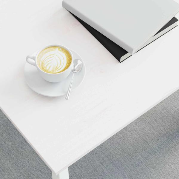 Couchtisch Weiß 60 x 30 x 36 cm Massives Kiefernholz