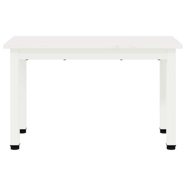 Couchtisch Weiß 60 x 30 x 36 cm Massives Kiefernholz