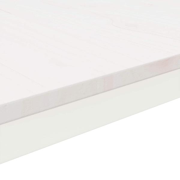 Couchtisch Weiß 60 x 30 x 36 cm Massives Kiefernholz