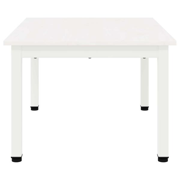 Couchtisch Weiß 60 x 50 x 36 cm Massives Kiefernholz