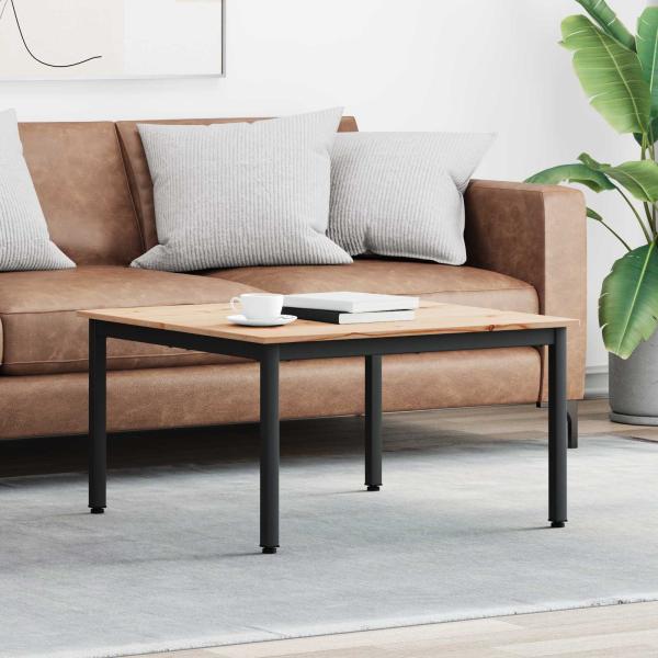 ARDEBO.de - Couchtisch Natur 80 x 80 x 45 cm Massives Kiefernholz