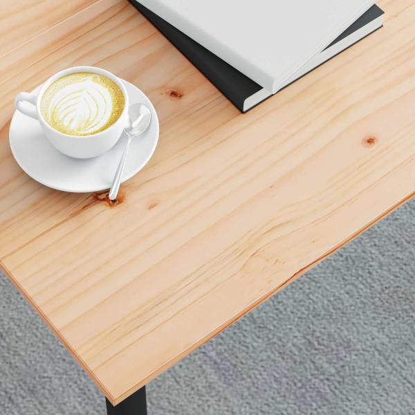 Couchtisch Natur 80 x 80 x 45 cm Massives Kiefernholz