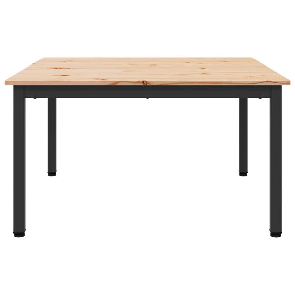 Couchtisch Natur 80 x 80 x 45 cm Massives Kiefernholz