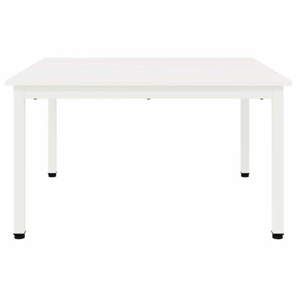 Couchtisch Weiß 80 x 80 x 45 cm Massives Kiefernholz