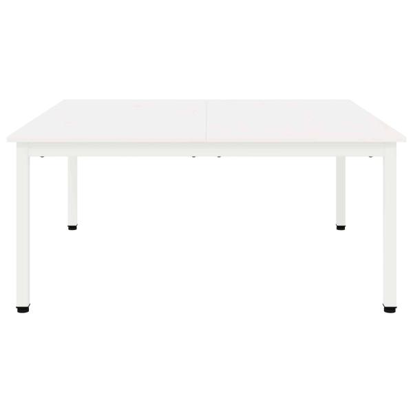 Couchtisch Weiß 100 x 100 x 45 cm Massives Kiefernholz