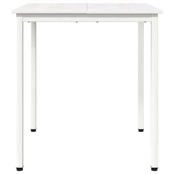 Esstisch Weiß 60 x 60 x 75 cm Massives Kiefernholz